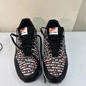 Nike Air Max 'Just Do It' Black and White Sneakers